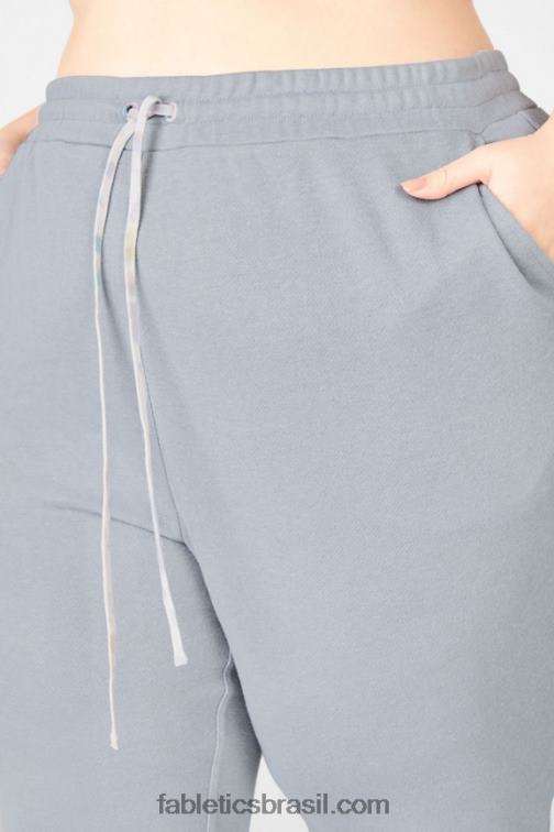 Fabletics cinza golfinho/tintura de gravata macia 420HR202 calça de moletom esterlina mulheres