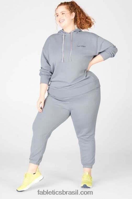 Fabletics cinza golfinho/tintura de gravata macia 420HR202 calça de moletom esterlina mulheres