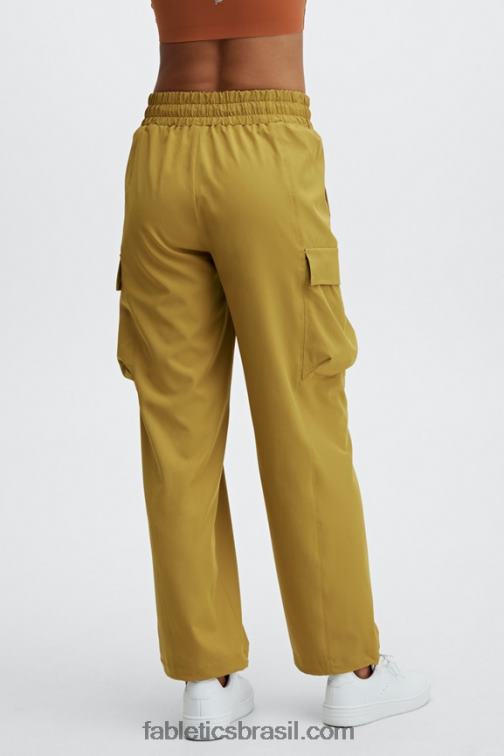 Fabletics cinza mineral/vermelho morango 420HR176 calça cargo eleanor mulheres