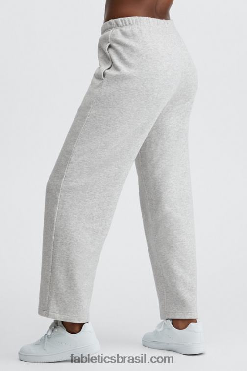 Fabletics concreto/seda 420HR111 calça de moletom de perna larga mulheres