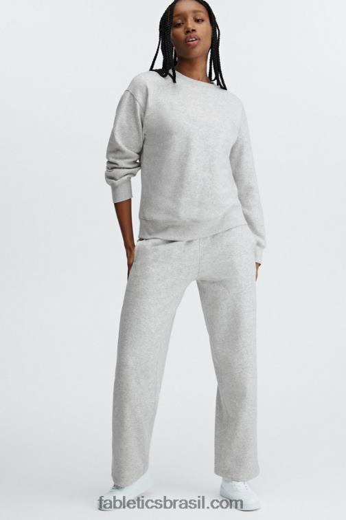 Fabletics concreto/seda 420HR111 calça de moletom de perna larga mulheres