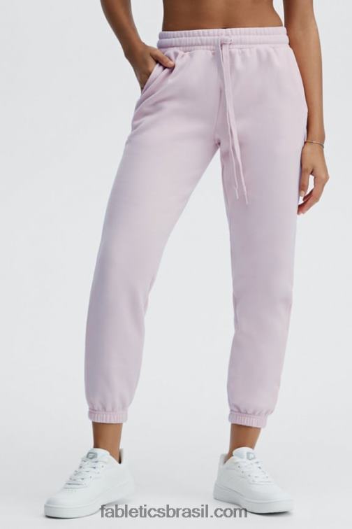 Fabletics creme preto/limão 420HR94 calça de moletom clássica eco go-to mulheres