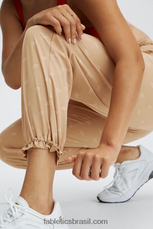 Fabletics cristal azul/caqui 420HR129 calça de tecido iggy mulheres