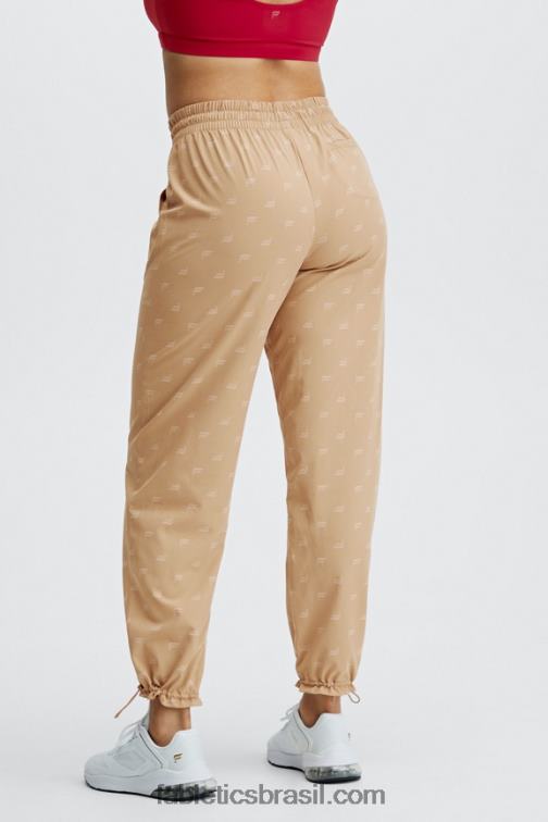 Fabletics cristal azul/caqui 420HR129 calça de tecido iggy mulheres