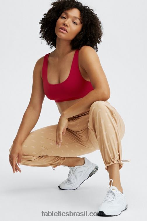 Fabletics cristal azul/caqui 420HR129 calça de tecido iggy mulheres