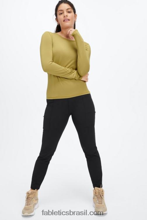 Fabletics deserto/pedra azul 420HR115 calça cargo hibrida mulheres
