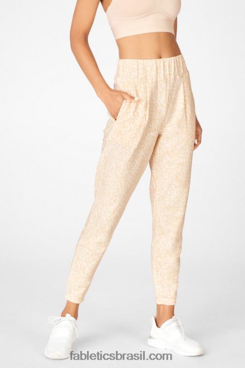 Fabletics ferrugem/rosa do deserto/rosa pérola 420HR229 calça de moletom cloe slim mulheres