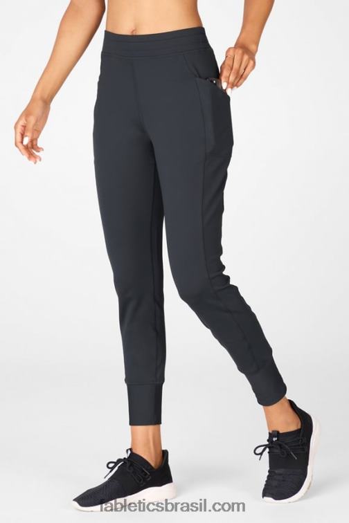Fabletics fuga da ilha / clube atlético 420HR60 jogger cintura alta com bolso thermaflex mulheres