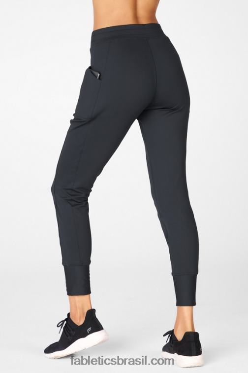 Fabletics fuga da ilha / clube atlético 420HR60 jogger cintura alta com bolso thermaflex mulheres