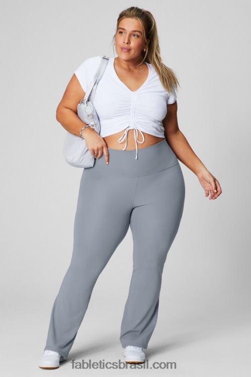 Fabletics grama verde/multi faixa 420HR11 flare cintura alta pureluxe mulheres