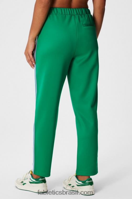 Fabletics grama verde/multi faixa 420HR34 calça tricô afunilada mulheres