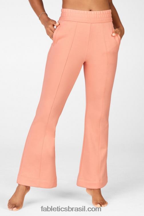 Fabletics laranja paixão/prata reflexivo 420HR138 corredor sinalizador mulheres
