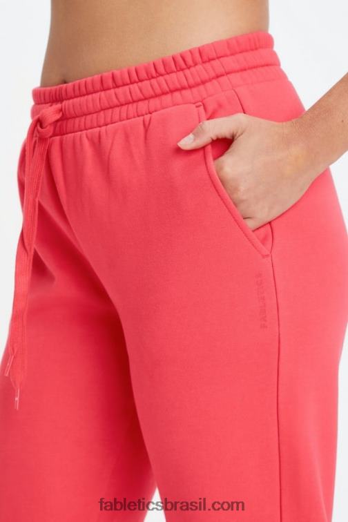 Fabletics leo ondulado preto/ocre queimado 420HR91 calça de moletom clássica eco go-to mulheres