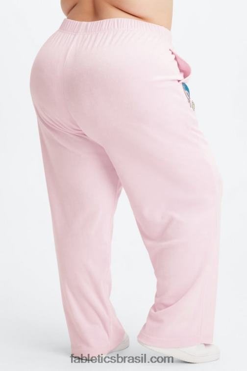 Fabletics leopardo coral/prata reflexiva 420HR137 calça de moletom felpuda toalha mulheres
