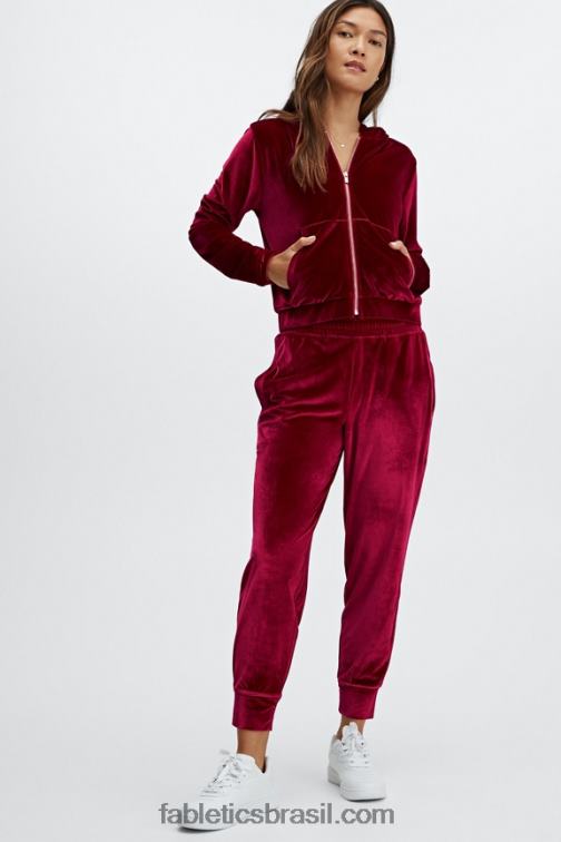 Fabletics lilás enevoado 420HR151 corredor de veludo de luxo mulheres