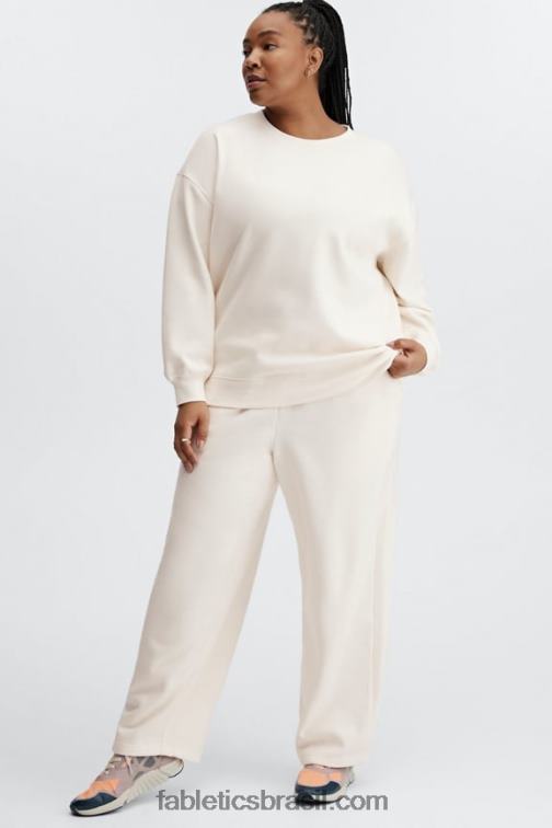 Fabletics madeira de bétula/verdadeiro azul-petróleo/laranja estourada 420HR113 calça de moletom de perna larga mulheres