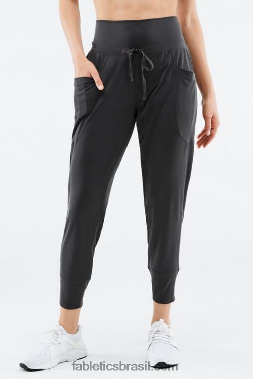 Fabletics marinho profundo/azul elétrico 420HR158 calça de cordão de malha elegante mulheres