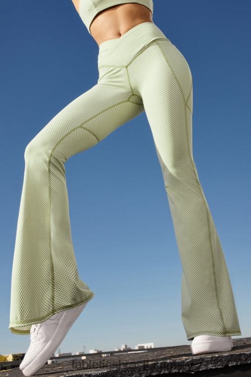Fabletics marinho profundo/azul elétrico 420HR43 flare cruzado cintura alta mulheres