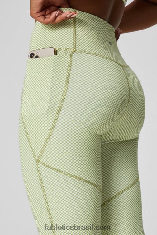 Fabletics marinho profundo/azul elétrico 420HR43 flare cruzado cintura alta mulheres