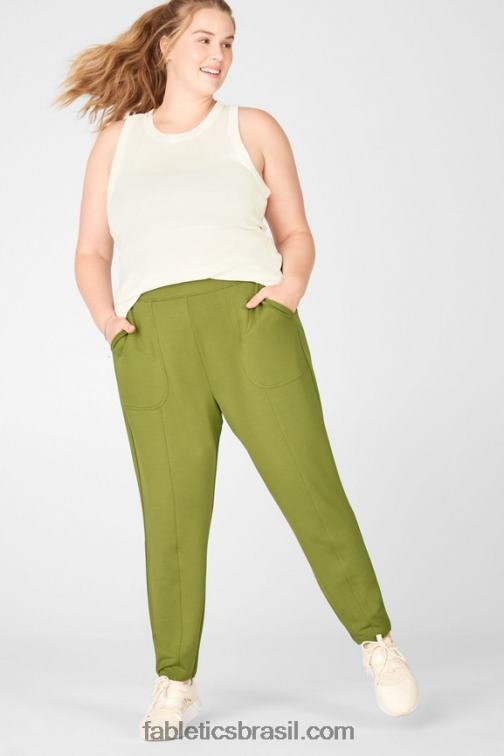 Fabletics mocha meru/preto 420HR190 jogger gemma mulheres