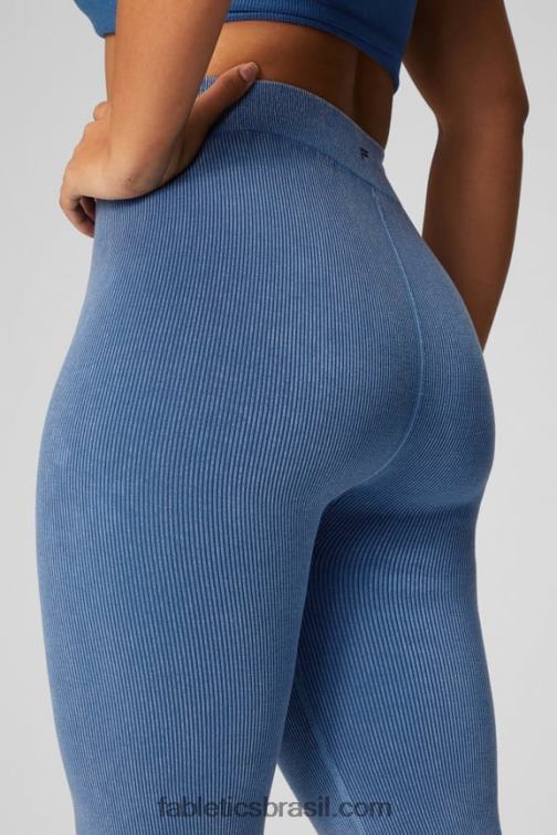 Fabletics índigo claro 420HR2 flare de cintura alta sem costura em nuvem mulheres