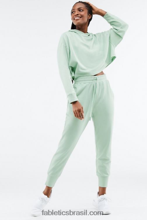 Fabletics índigo lavado/branco 420HR26 corredor de luxo terry 3 mulheres