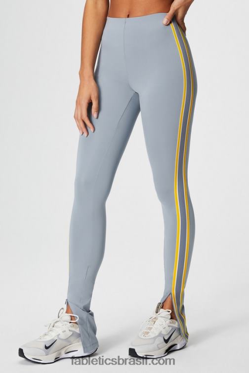 Fabletics nuvem de chuva/sol do deserto 420HR46 Motion365+ Calça com listras torcidas mulheres