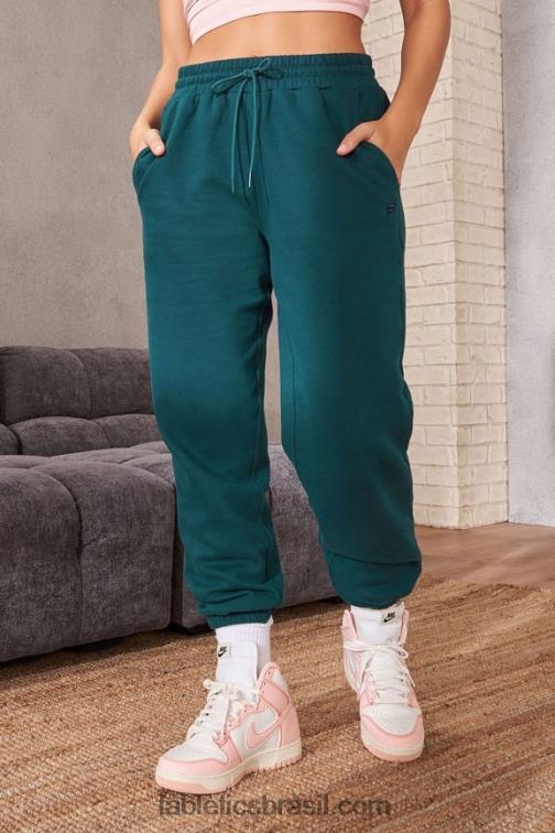 Fabletics onda da meia-noite / marinha profunda 420HR69 calça de moletom de lã forever mulheres