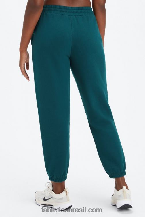 Fabletics onda da meia-noite / marinha profunda 420HR69 calça de moletom de lã forever mulheres