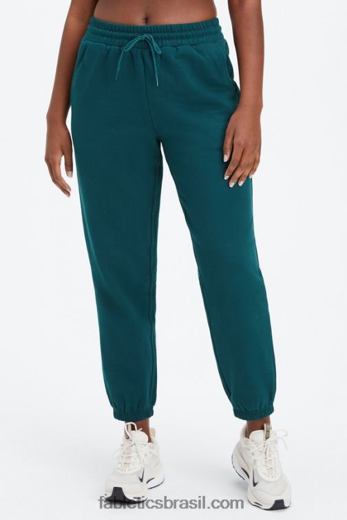 Fabletics onda da meia-noite / marinha profunda 420HR69 calça de moletom de lã forever mulheres