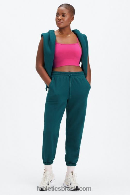 Fabletics onda da meia-noite / marinha profunda 420HR69 calça de moletom de lã forever mulheres