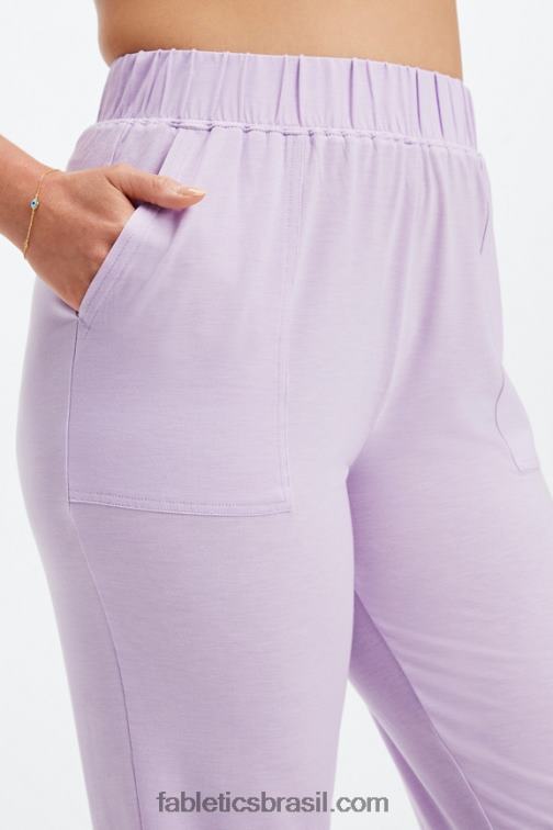 Fabletics onda de mogno/cristal 420HR80 calça cônica restoreknit mulheres