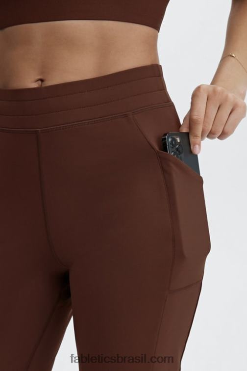 Fabletics onda de trovão/cristal 420HR64 jogger cintura alta com bolso thermaflex mulheres