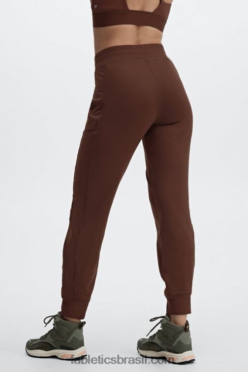 Fabletics onda de trovão/cristal 420HR64 jogger cintura alta com bolso thermaflex mulheres