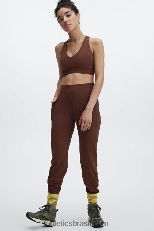 Fabletics onda de trovão/cristal 420HR64 jogger cintura alta com bolso thermaflex mulheres