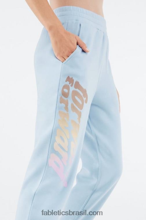 Fabletics pedra azul/frente 420HR145 calça de moletom reina gráfico mulheres