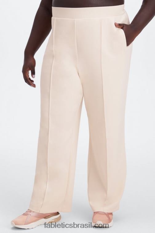 Fabletics pixie/água tropical/babosa 420HR119 calça de perna larga interlock de pelúcia mulheres