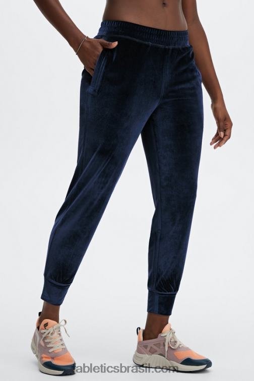 Fabletics ponche pervinca/verde grama 420HR147 corredor de veludo de luxo mulheres
