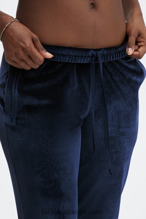 Fabletics ponche pervinca/verde grama 420HR147 corredor de veludo de luxo mulheres