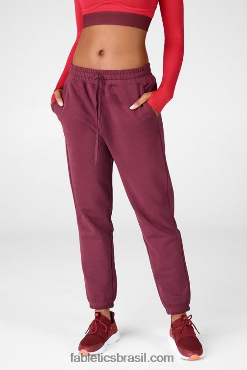 Fabletics preto/estanho 420HR217 calça de moletom logan mulheres
