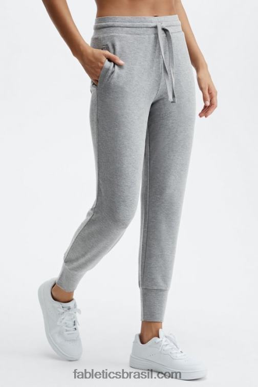 Fabletics preto/estanho 420HR22 corredor de luxo terry 3 mulheres
