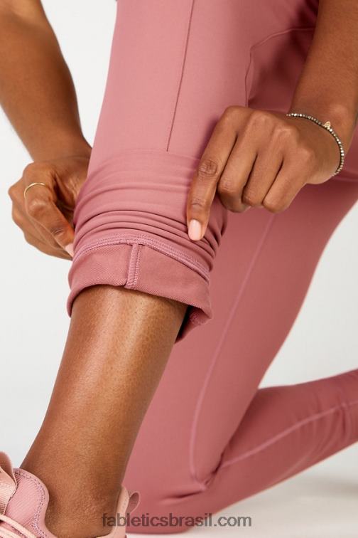 Fabletics preto/estanho 420HR65 jogger cintura alta com bolso thermaflex mulheres