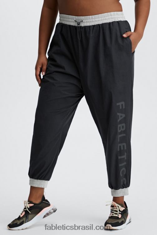 Fabletics preto/multi 420HR164 calça de corrida kora mulheres