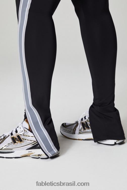 Fabletics preto/nuvem de chuva 420HR48 Motion365+ Calça com listras torcidas mulheres
