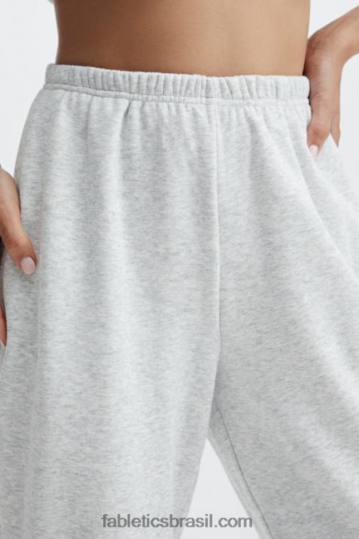 Fabletics preto/prata reflexivo 420HR134 calça de moletom slim go-to mulheres
