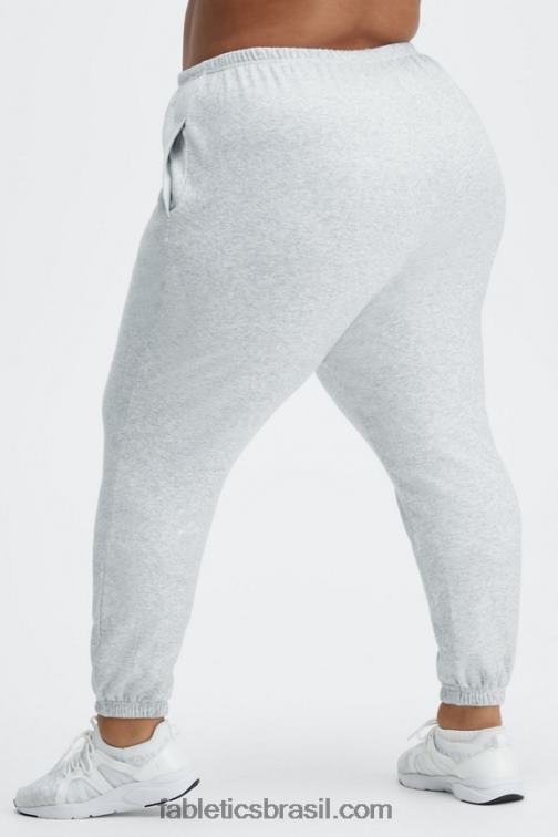 Fabletics preto/prata reflexivo 420HR135 calça de moletom slim go-to mulheres