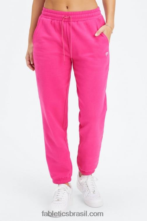 Fabletics rave fúcsia/rosa 420HR68 calça de moletom de lã forever mulheres