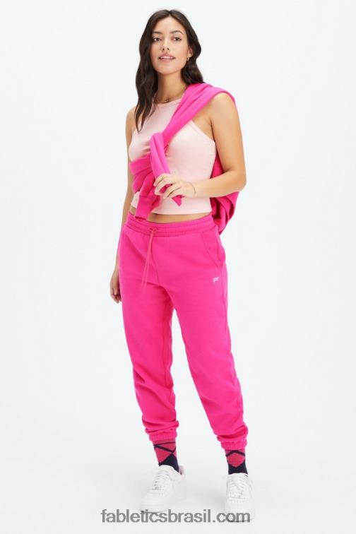 Fabletics rave fúcsia/rosa 420HR68 calça de moletom de lã forever mulheres