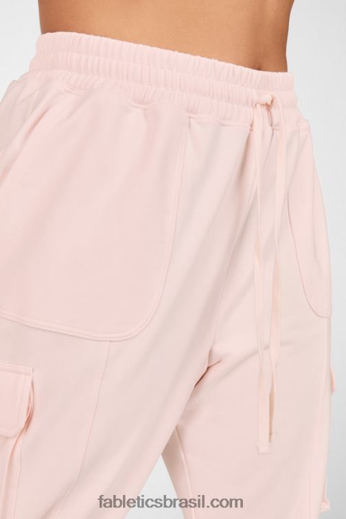 Fabletics rugido/poder rosa 420HR206 calça cargo nyla mulheres