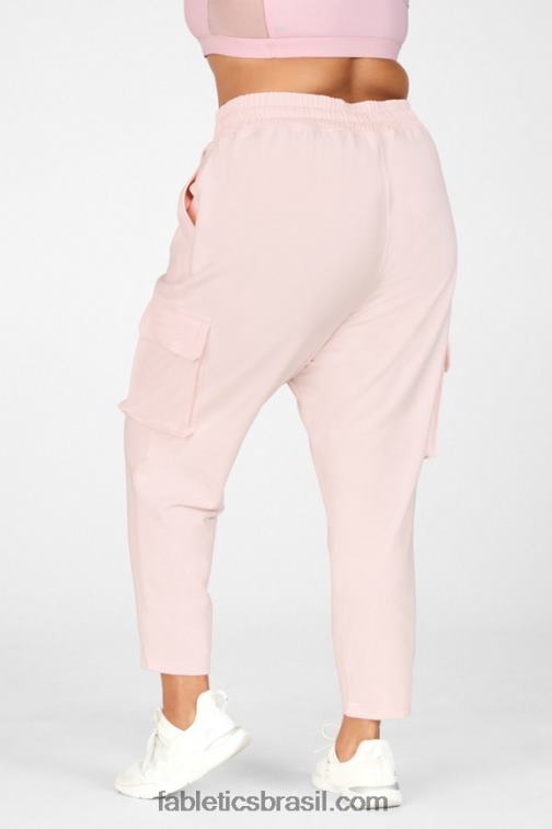 Fabletics rugido/poder rosa 420HR206 calça cargo nyla mulheres